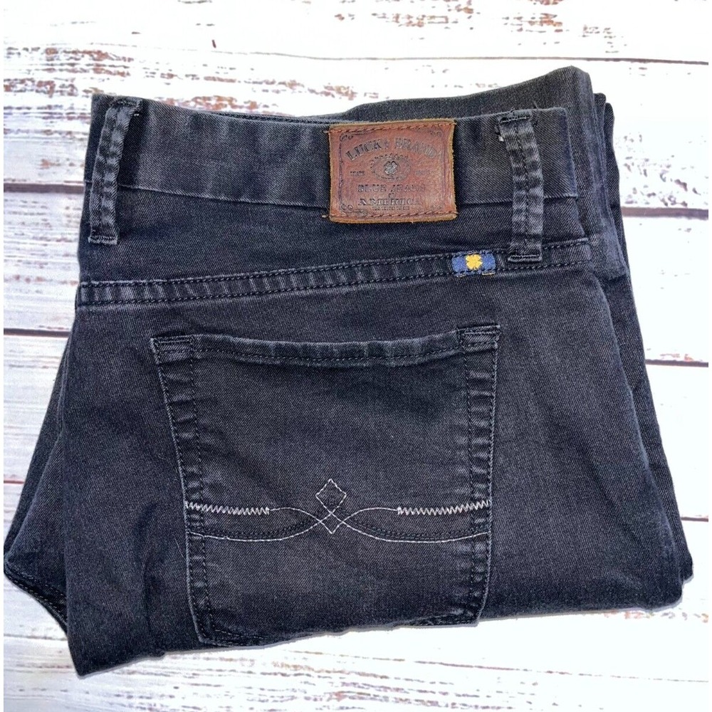 Lucky Brand Jeans Women's Black 14/32 5-Pockets Denim Zip Fly Medium Wash - Picture 10 of 11